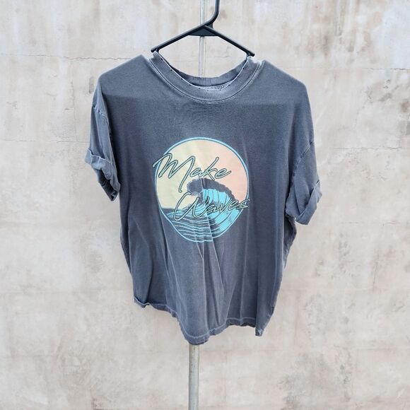 Revolve girl dangerous make waves distressed tee - Picture 1 of 6
